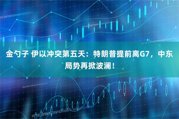 金勺子 伊以冲突第五天：特朗普提前离G7，中东局势再掀波澜！